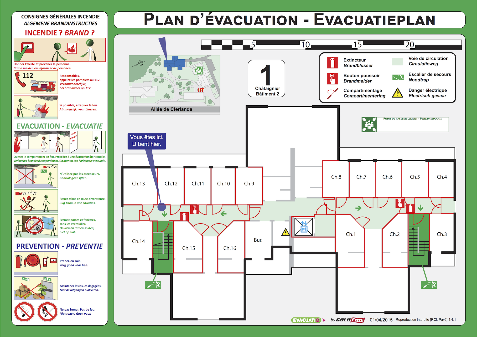 Evacuatieplan Ziekenhuis