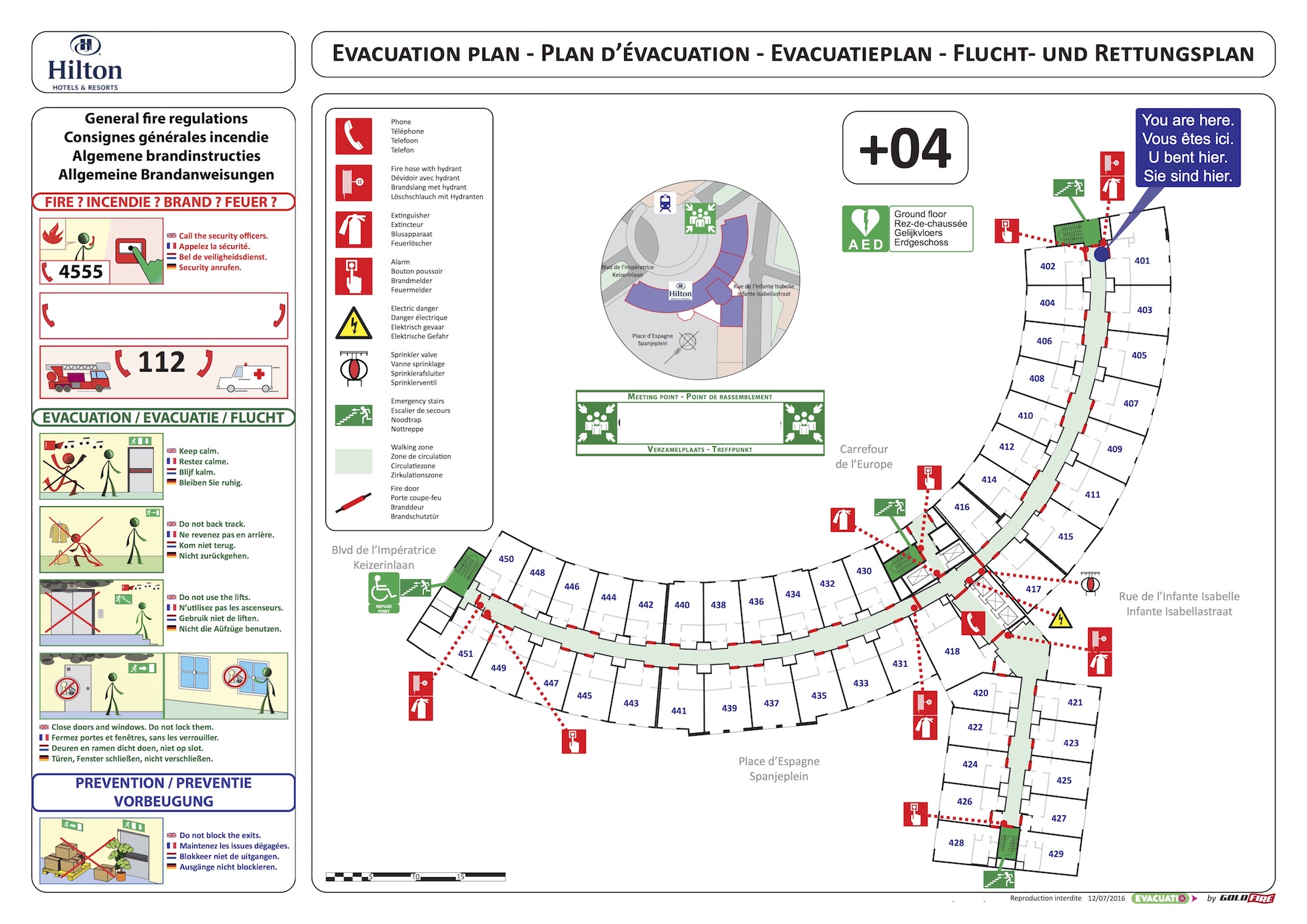 plan evacuation hotel